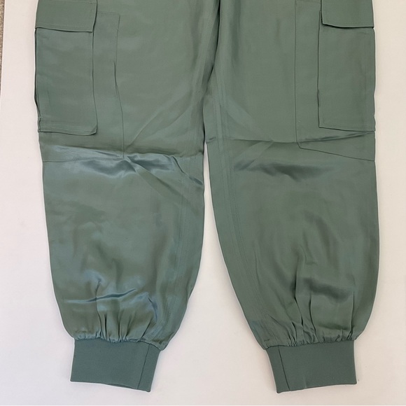 Cinq a Sept Giles Pant Cargo Satin Jogger M NWOT - Picture 4 of 16